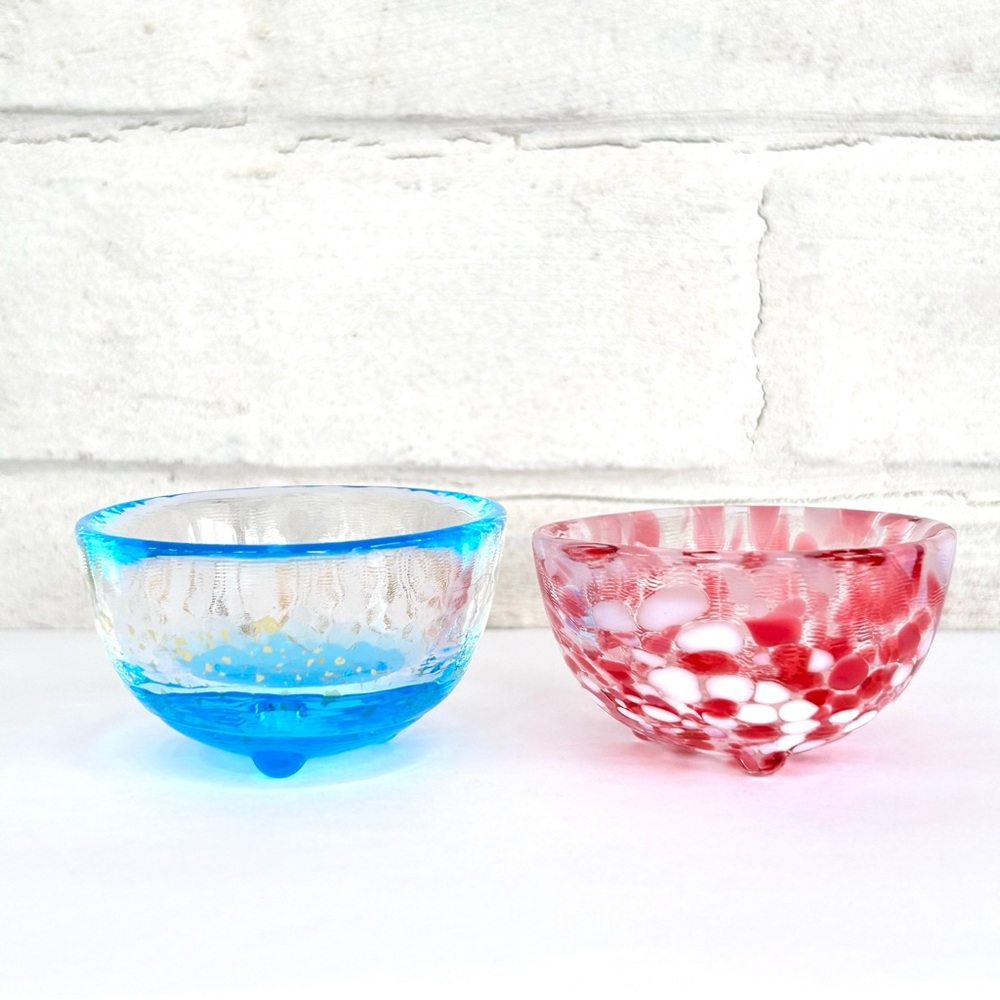 Aderia Tsugaru Vidro Style Mini Sake Made in Japan Replacement Glass Set 2